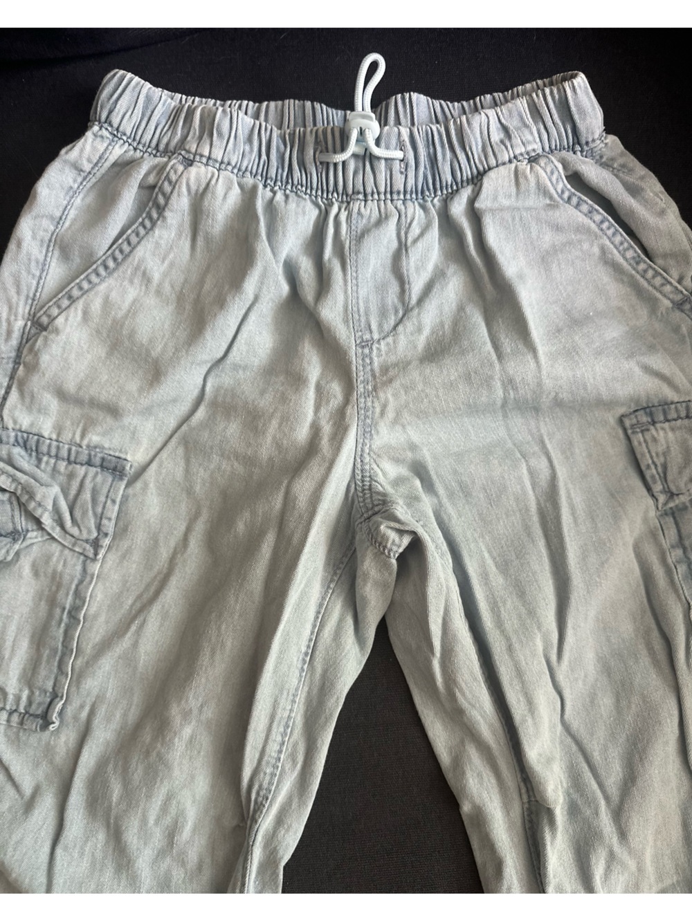 Gap Kids Light Wash Cargo Jogger Jeans